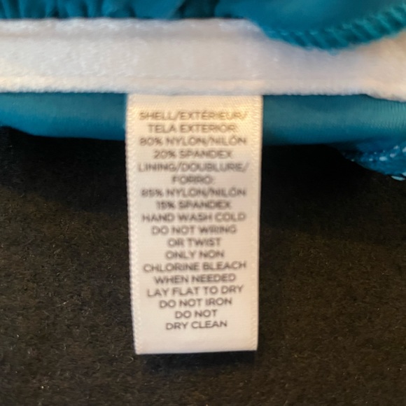 Small Loft Beach Bikini, top and bottom.  Green with flowers - Picture 7 of 8